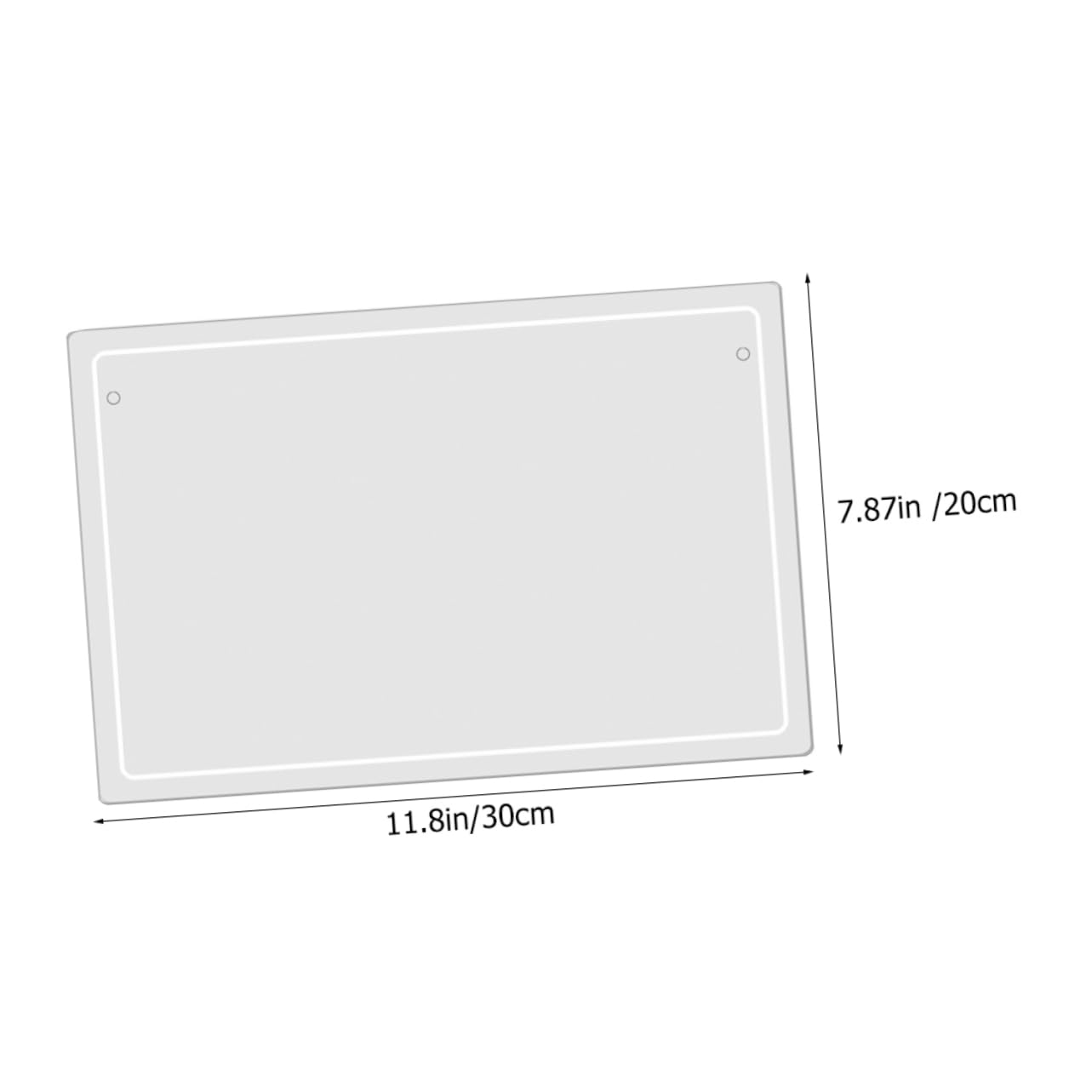 Abwischbare Notiztafel für Schreibtisch aus Acryl, 2 Stück
