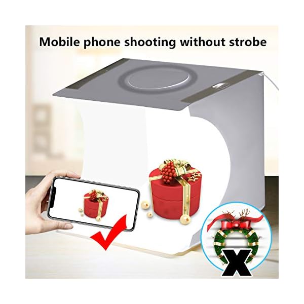 PULUZ Mini Fotostudio Box, Tragbare Fotostudio Box für Schmuck und kleine Gegenstände Tragbare Faltbare Fotografie… – Bild 6