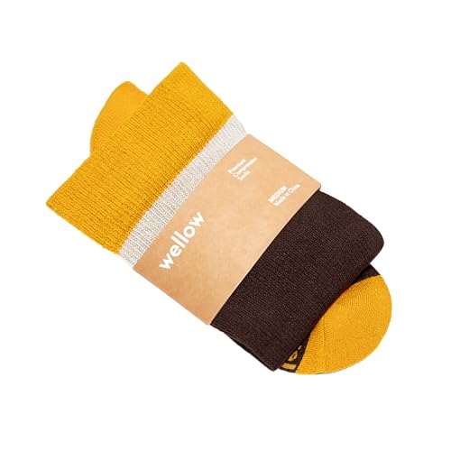 Image of Wellow Knee High Compression Socks for Men & Women, 18-25 mmHg, Bamboo Viscose, Swelling Relief