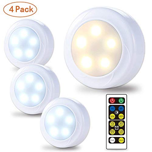 Lunsy LED Puck Lights, armadio luci wireless 3 AA