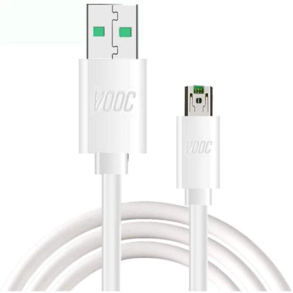 NAFS 5V/4A Flash/Super Fast VOOC Micro USB 7 Pin Data Sync Super Fast Charging Cable Compatible for Oppo Reno/Oppo F9 PRo/ F11 pro Upto 4Amp for All Oppo Smartphones (Not C Type)
