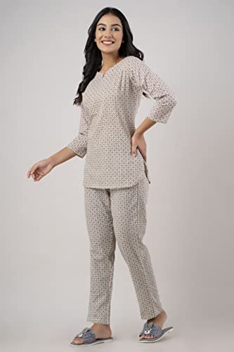 Image of feranoid Women Full Sleeves Cotton Nightsuits