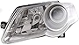 Evan Fischer Driver Side Headlight Compatible with 2006-2010 Volkswagen Passat - VW2502130, VW2502134