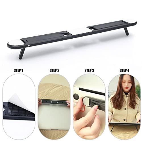 Soporte plegable adhesivo para laptop negro miniatura 7