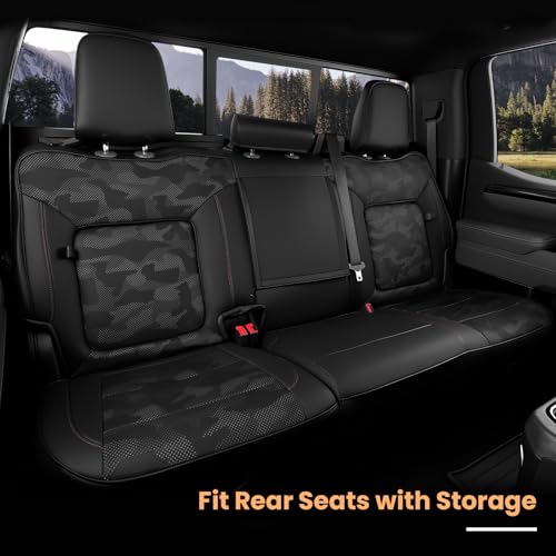 Image of 2019-2026 Chevy Silverado /GMC Sierra Seat Covers, Black Camo