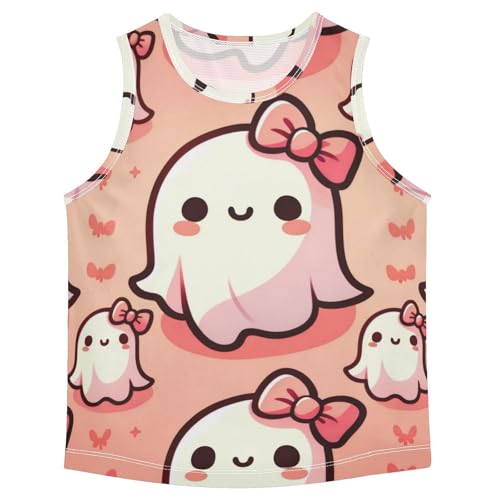 susiyo Cute Ghosts Halloween Boys Sleeveless Tank Top Girls Athletic T Shirt