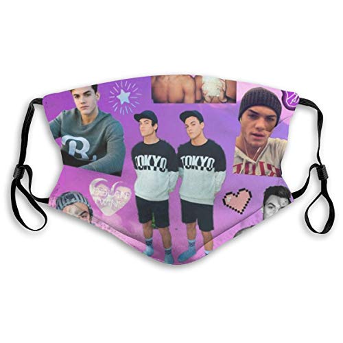 Preisvergleich Produktbild Leer Do_LAN Tw_ins, modisch, atmungsaktiv, bequem, Unisex, staubverstellbar, wiederverwendbar Gr. Small, Schwarz