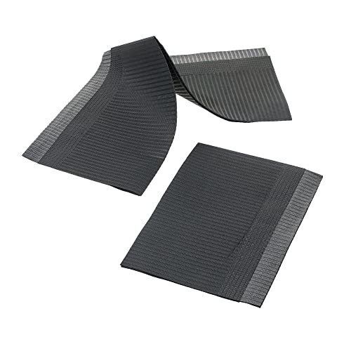 Disposable-Dental-Bibs-and-Tattoo-Piercing-Polytowels-Waterproof-Patient-Bibs-13-x-18-Black-2-Ply