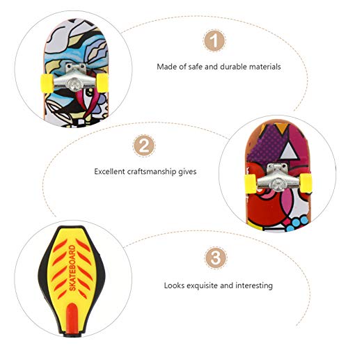 FAVOMOTO Conjunto 1 18Pcs Mini Brinquedos Dedo Definir Pequeno Parque de Bicicleta Brinquedo Rampa F