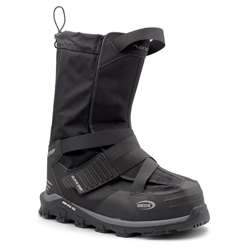 NEOS Klondike GP Waterproof and Slip Resistant Mens Insulated Winter Work Overshoes Black X-Large