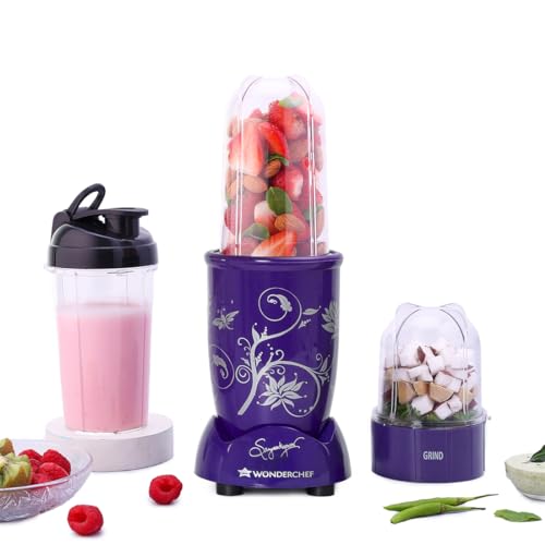 Wonderchef Nutri-blend Mixer Grinder Blender, Smoothie Maker, 3 U...