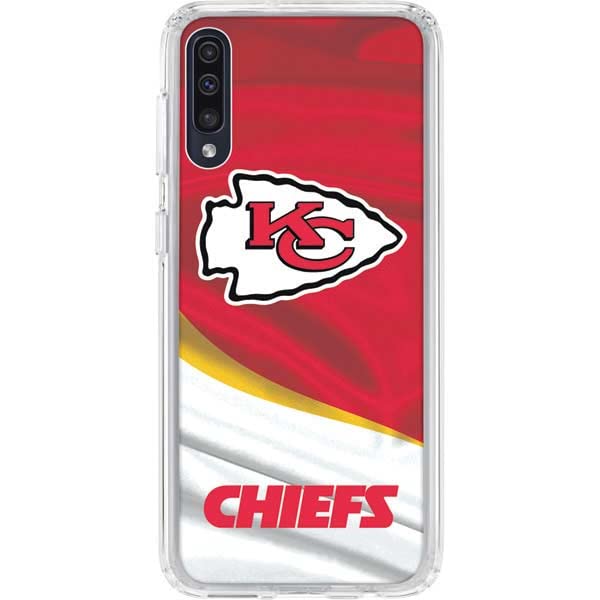 Skinit Clear Phone Case Compatible with Galaxy A50 - Officially Licensed NFL Kansas City Chiefs Design