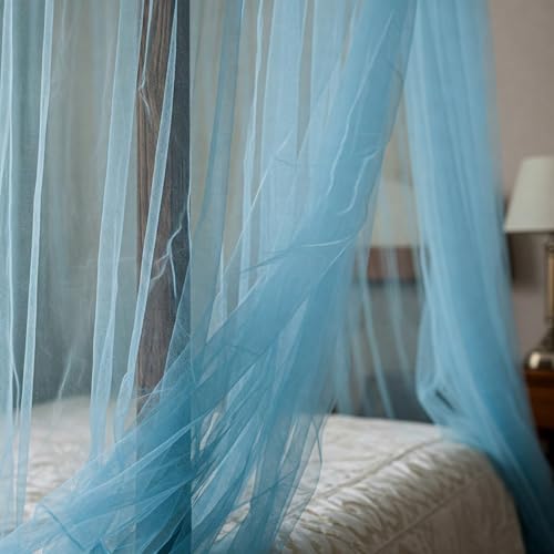 Image of Special You Canopy Tent for Decoration Bedroom, Room Decoration Items for Bedroom, Unstitiched Blue Net Cloth for Decoration 5mtr, Aesthetic Room Decor, Backdrop for Decoration, Canopy Bed Curtains