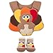 Baby Thanksgiving Bib and Sock Set – 2 Piece Turkey Outfit Accessory for Boys and Girls | Cute Holiday Feeding Bib with Matching Bootie Socks