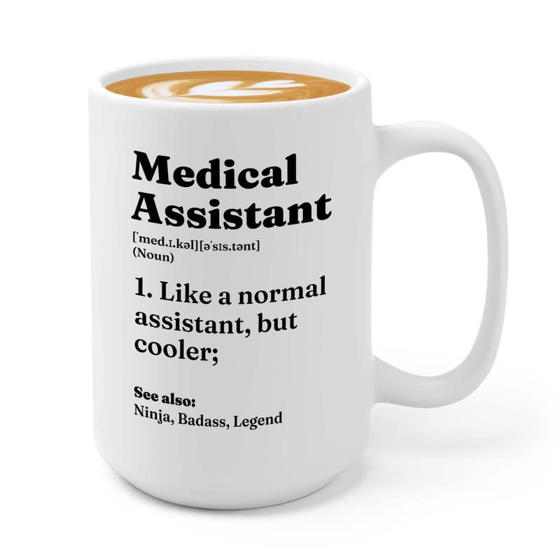 Flairy Land Pharmacist Coffee Mug 15oz White - assistant definition - Nurse Doctor Chemist Pharmacy Technician Patient Practicioner Laboratory Research Technologist
