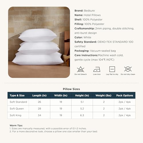 Bedsure Pillows Queen Size Set of 2 Bed for Sleeping - image 8