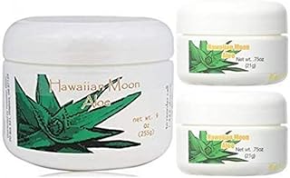 Hawaiian Moon Aloe 9 Oz Skin Care Jar + Two 0.75 Oz Travel Jars
