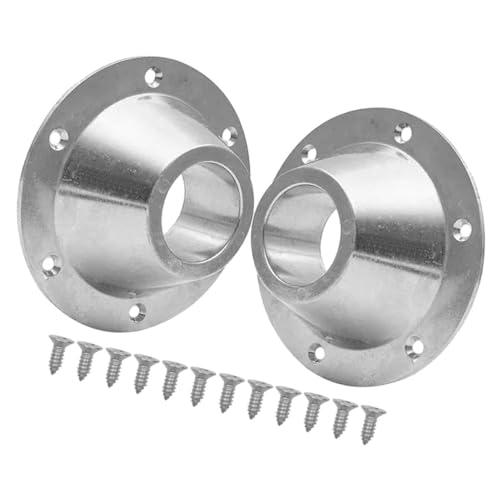 DOITOOL 2 Sets Rv Table Base Mount Aluminum Camping Table Base Rv Table Mounts and Leg