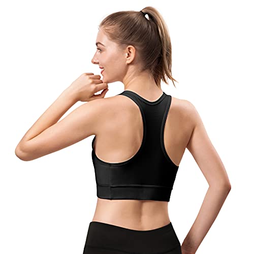 HBselect 3 stuks sportbeha bustier dames bralette natuurlijke vulling sportkleding katoen zonder beugel ademend joggen yoga jumping fitness - Image 7