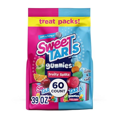 SweeTARTS Gummies Fruity Splitz, 60 snack pouches
