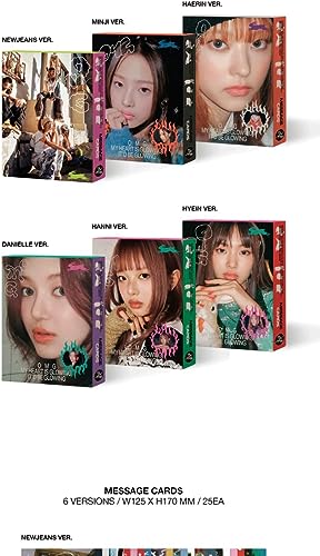 NewJeans OMG 1st Singile Album Message Card Version CD+Photobook+Message Card+Lyrics book+Photocard+Sticker+Tracking (HANNI Version)