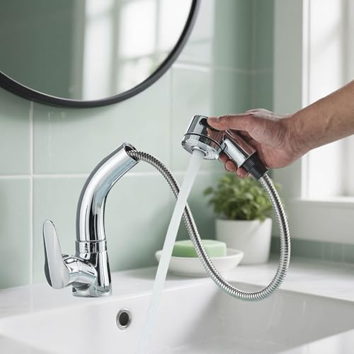 Wasserhahn Bad Mit Ausziehbar Brause Wasserhahn Bad Armatur mit 2...