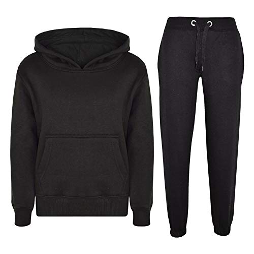 Survêtement à capuche enfant noir chaud et résistant