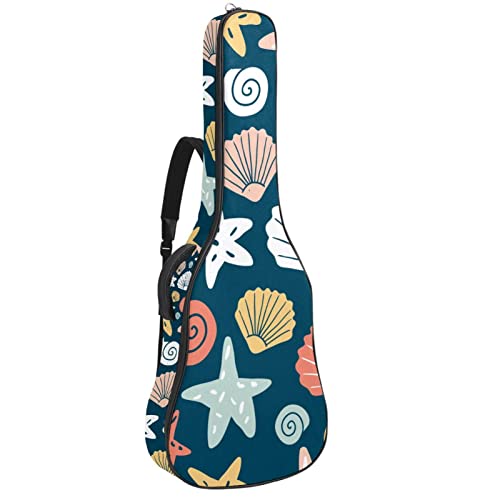 Housse de transport rembourrée en tissu Oxford imperméable avec motif de coquillages et étoile de mer avec bandoulière… - Les Beatles, Paul McCartney, John Lennon, RIngo Starr, George Harrison Housse de transport rembourrée en tissu Oxford imperméable avec motif de coquillages et étoile de mer avec bandoulière…