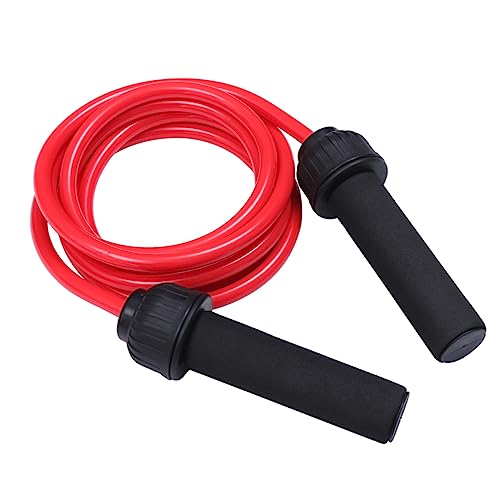 Corde à lestée réglable rouge fitness à la maison ou en plein air