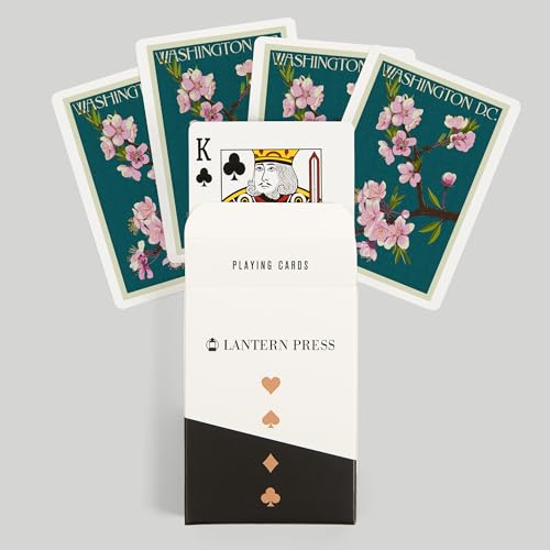 Lantern Press Washington DC, 52 cartas póker miniatura 6