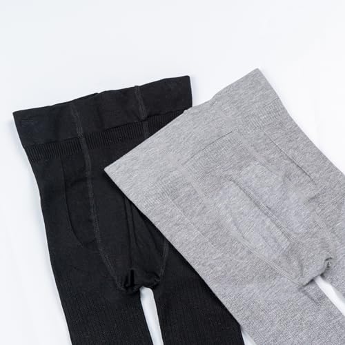 LOLANTA Cable Knit Tights for Girls, Non-slip Uniform Socks Footed Leggings, Soft Combed Cotton Pantyhose, 3 PACK2