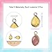 nbeads 10 Stück Natürliche Edelstein Anhänger, 5 Materialien Stein Charms Facettierte Teardrop-Stein-Anhänger Mit Goldener Messing-Open-Back-Lünette Für Die Schmuckherstellung, Bohrung: 2 mm