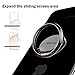 Finger Ring Stand, KuGi 360 Degree Rotation Zinc Alloy phone stand holder Car Mount Phone Ring Grip For iPhone 7 7s 6s Plus 5s Galaxy S8 S8 Plus ipad etc. smartphones and Tablets. (Black)