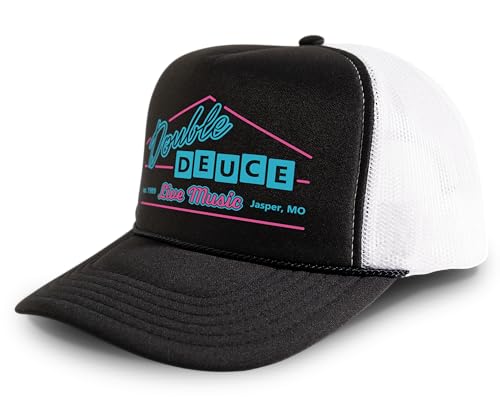 Image of Black Rabbit Road House Double Deuce Logo Retro 80s Snapback Cap