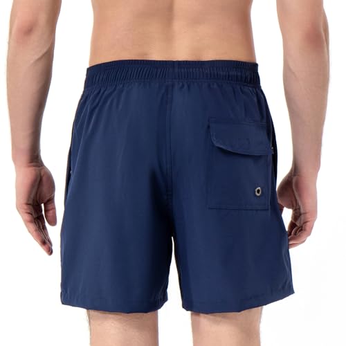 Mens Swim Trunks with Compression Liner 5 Inch Boardshorts Quick Dry Swim Shorts Mens Bathing Suit3