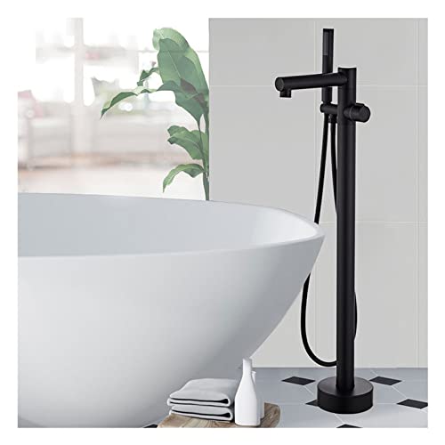 Robinet de baignoire sur pied en laiton massif pour salle de bains moderne chic