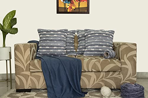 Woven Virtues Throw Pillow Cover Blue And White 18X18 Inch Handwoven, Luxurious And Fashionable 1 Piece Throw Pillow Cover #TOP1
