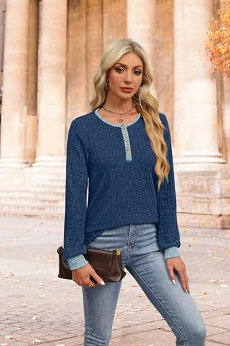 Image of XIEERDUO Sweater for Women Winter Clothing Long Sleeve Shirts Fall Fashion Must Haves Comfiest Airport Outfits Trendy