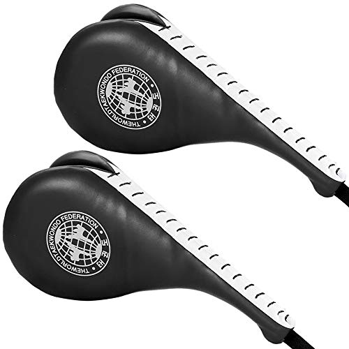 BREADEEP 2 Pack Taekwondo Kick Pads, Durable Kicking Target Pads for TKD Karate Martial Arts Strike Kickboxing Training Muay Thai MMA Fight Gear