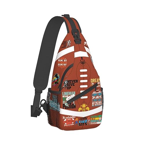 Image of Baseball Sling Backpack - Crossbody Shoulder Bag for Men & Women