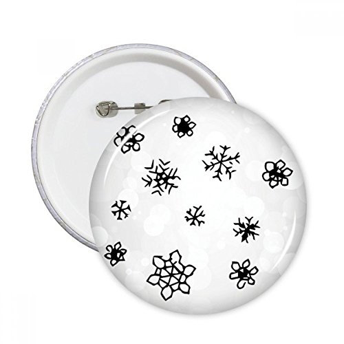Badge rond flocon de neige multicolore M pour décoration de vêtements