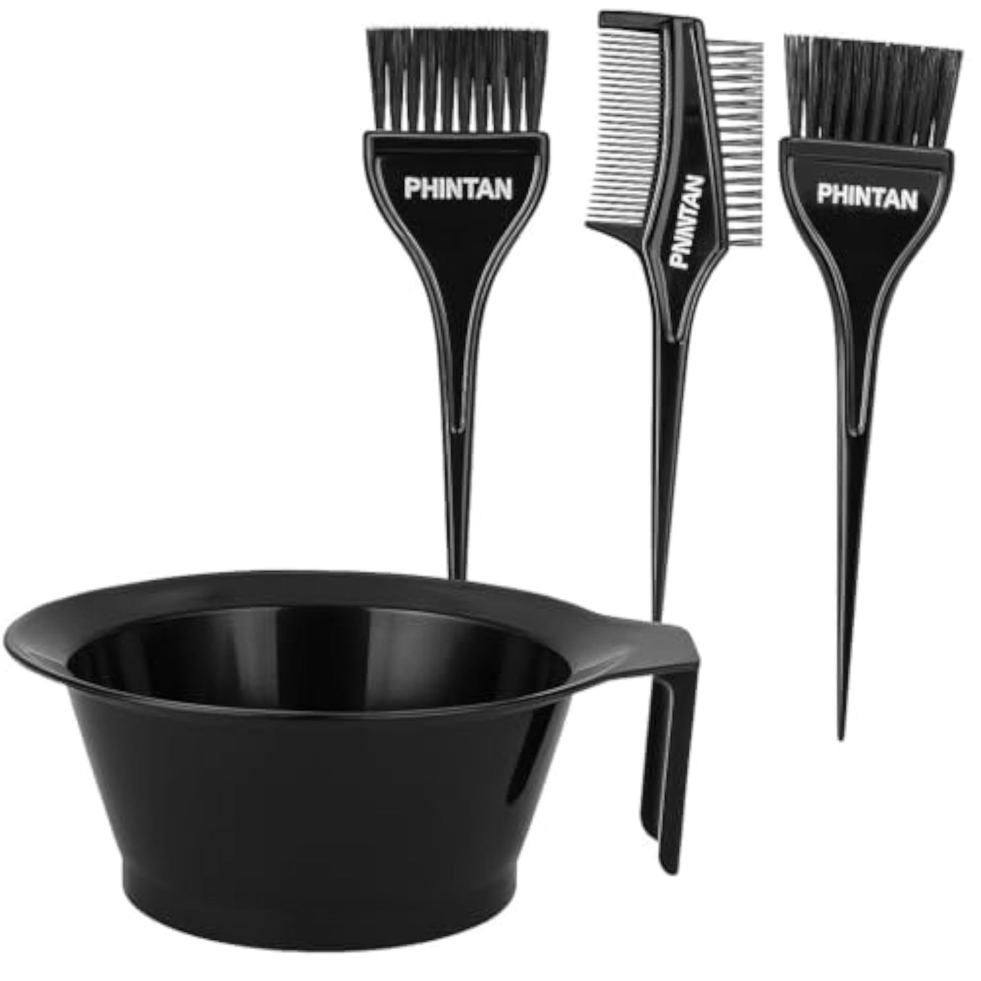Professional Hair Coloring Brush & Mixing Bowl Set, 4-in-1 Kit
