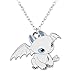 LDYQ como CóMo Entrenar A Tu DragóN Collar Desdentado Night Fury Cartoon Character Collar para NiñOs Tu Insignia Sin Dientes Night Fury para Los Amantes del DíA De San ValentíN Y Aniversario
