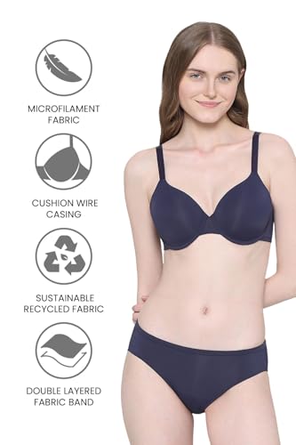 Image of Wacoal Women's Everyday Elegance|Padded|Wired|Full Cup|Everyday Wear|Smooth Finish|T-Shirt Bra