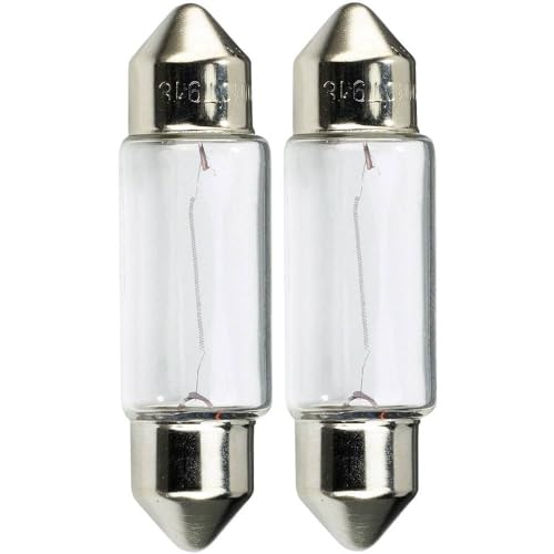 Osram Ultra Life C5W, Lámpara Halógena, Iluminación Interior, 6418ULT-02B, Automóvil de 12V, Ampolla Doble (2 Unidades)