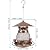 LBTING Bird Feeder for Outside, Squirrel Proof Metal Wild Bird Feeder Decoration for Hanging Outside Garden Yard, Cute Cat-Shaped
