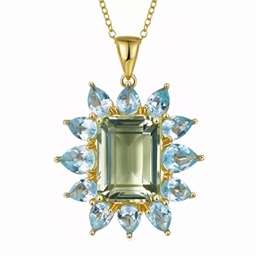 Collier améthyste verte argent 925 fini les bijoux ternes qui irritent la peau