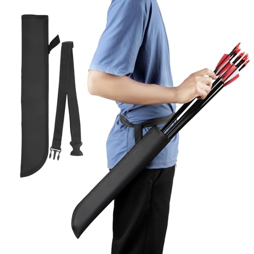 Archery Arrow Quiver Holder Adjustable Arrow Backpack Bag Holder Hip Quiver for Arrows, Archery Hunting and Target Exercises