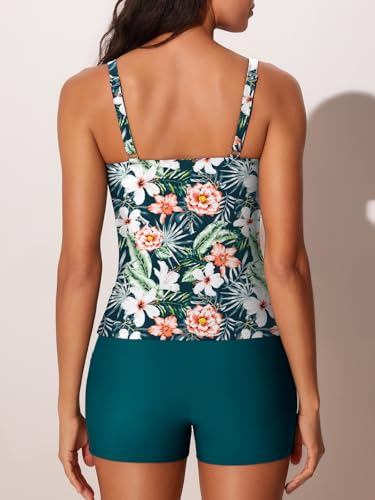 Tankini avec short Summer Mae taille 46 imprimé Trace verdoyante - 2