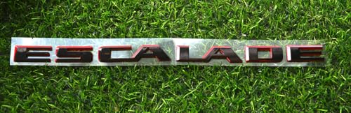 Image of 1Pc Escalade Rear Liftgate Emblem 3D Badge Letter Nameplate Replacement for 2021-2025 Escalade 84787581 86543262 (Red)